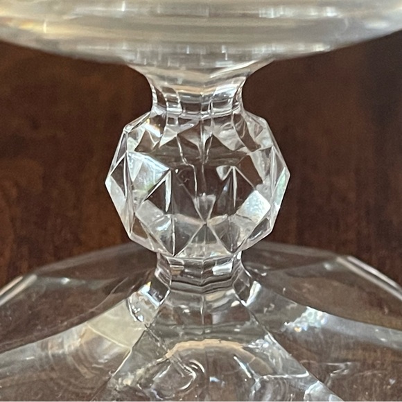 Set of 6 with box Cascade Bohemian Crystal Brandy Snifter Glasses 4 3/4" Vintage - Picture 9 of 14